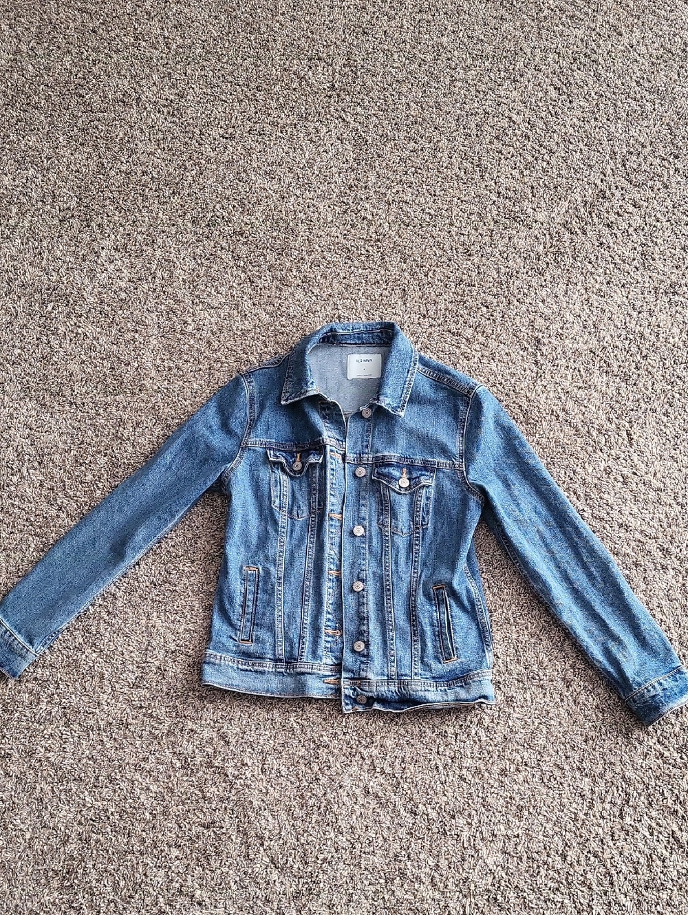Classic Light Blue Denim Jacket - Button Front